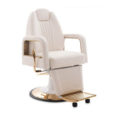 Greenlife Marina Luxury Beauty Salon Hairdressing Barber chair - white or black with gold - GreenLife - Reclining Chairs
